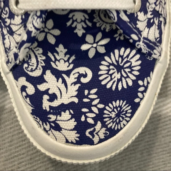 SUPERGA Sz 6.5 Arabesque Navy Lace Up Sneaker NWT - Picture 4 of 11